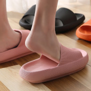 [Mã FASHIONGREEN264 giảm 10% tối đa 30k đơn từ 99k] Dép nữ quai ngang kiểu dáng bánh mì Trơn đế cao